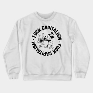 F*** Capitalism - Steamboat Willie Crewneck Sweatshirt